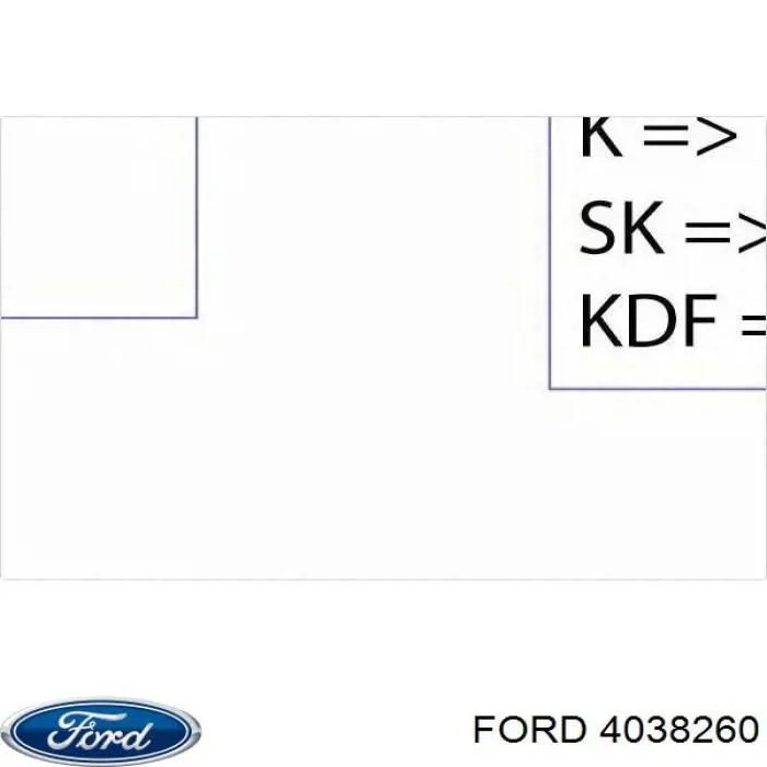 Клиновый ремень Ford 4038260 цена, от 5.56 USD