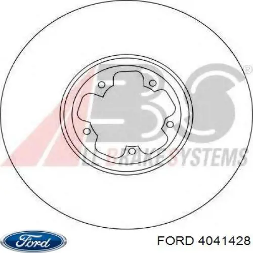 Передние тормозные диски 4041428 Ford