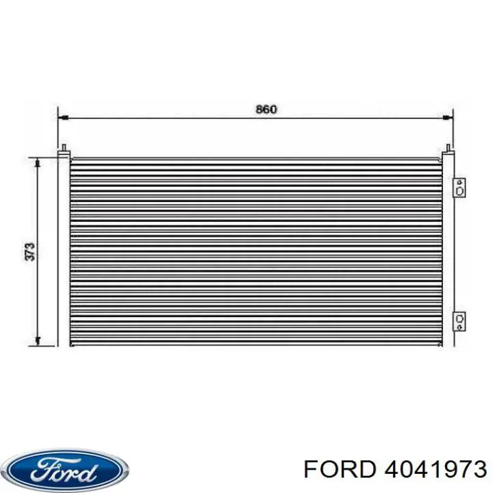 Радиатор кондиционера 4041973 Ford