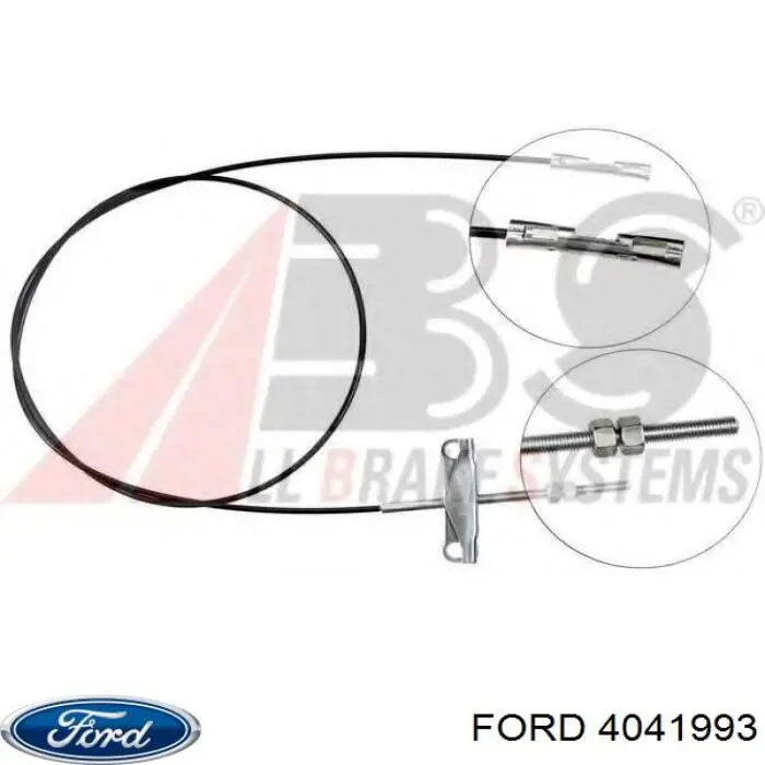 Трос ручного тормоза промежуточный 4041993 Ford