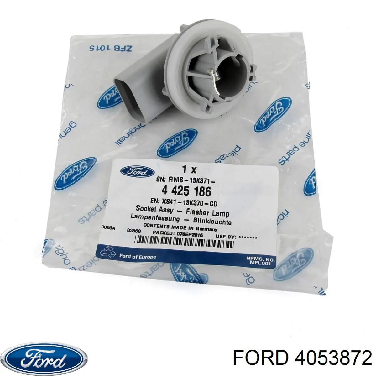 Цоколь (патрон) лампочки фары Ford 4053872