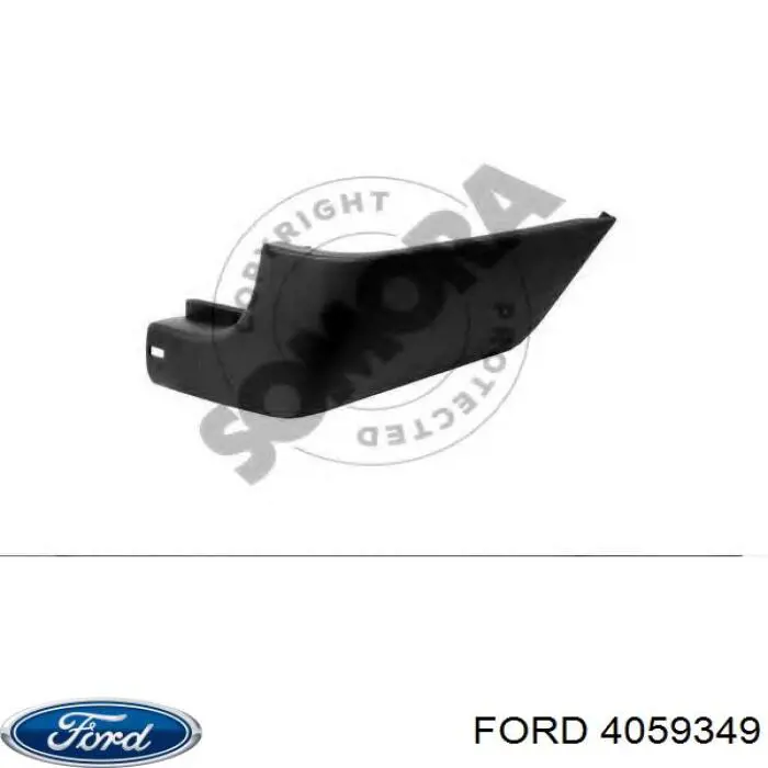 Бампер задний, правая часть Ford 4059349 цена, от 23.89 USD
