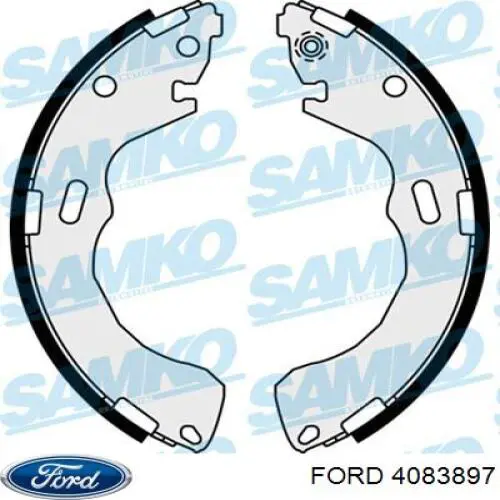 4083897 Ford колодки тормозные задние барабанные