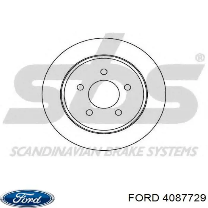Тормозные диски 1941018 Ford