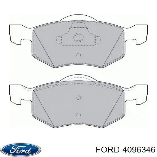 4096346 Ford колодки тормозные передние дисковые