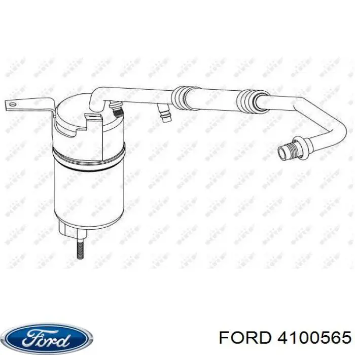 Осушитель кондиционера 4100565 Ford