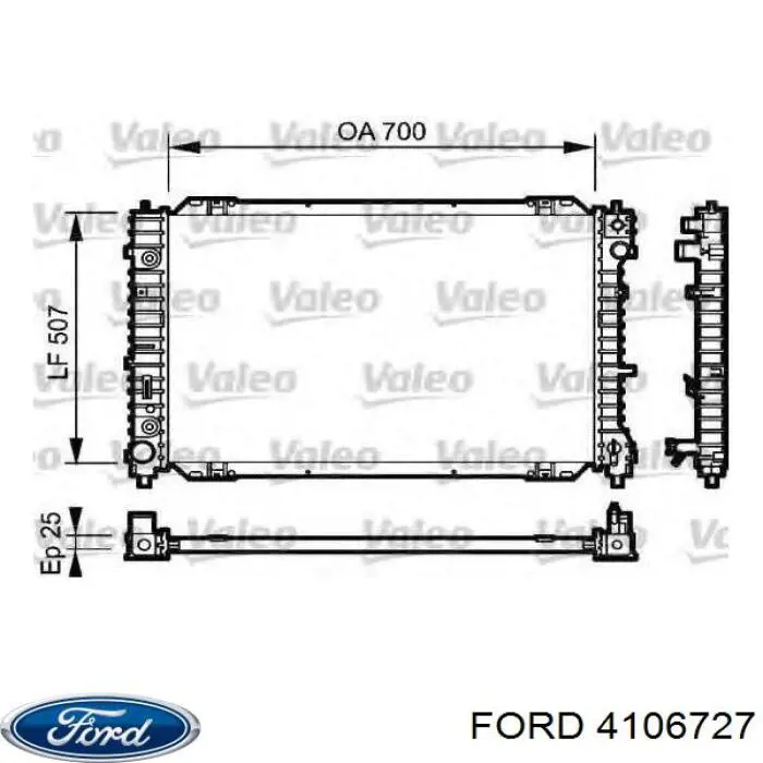 4106727 Ford радиатор