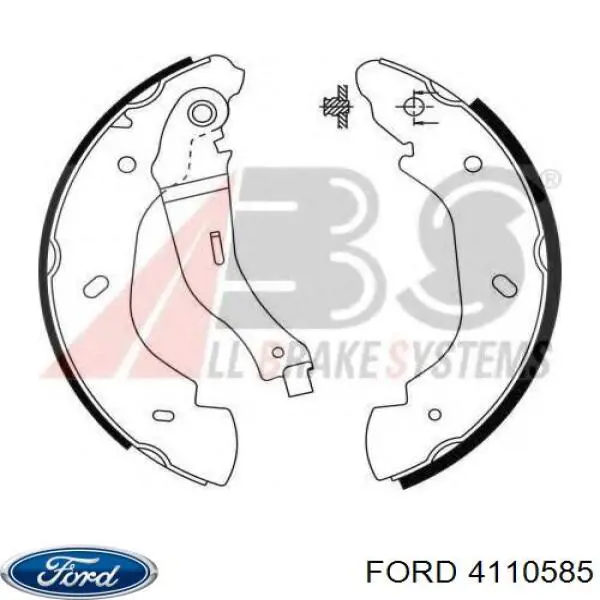Тормоза рабочие задние ножные и тормозные барабаны Ford 4110585 цена, от 22.06 USD
