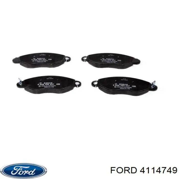 Передние тормозные колодки 4114749 Ford