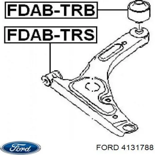 Сайлентблок переднего рычага 4131788 Ford