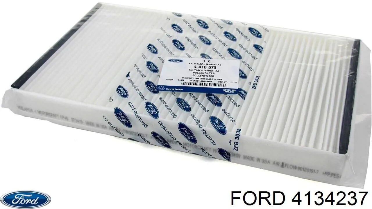 Купить 4134237 Ford Фильтр салона угольный