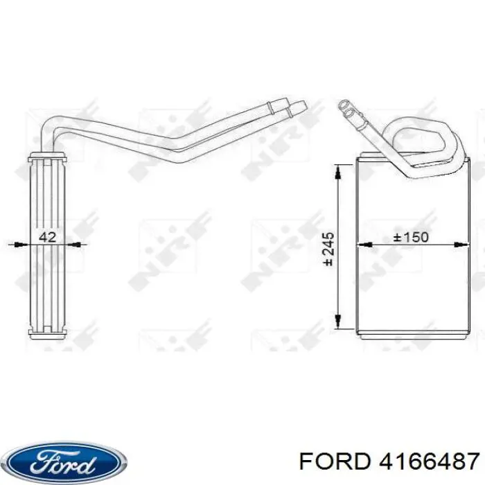Купить 4166487 Ford Радиатор печки