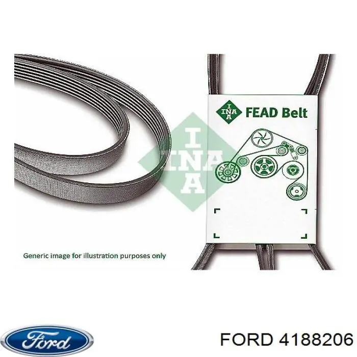 Клиновый ремень Ford 4188206 цена, от 14.11 USD