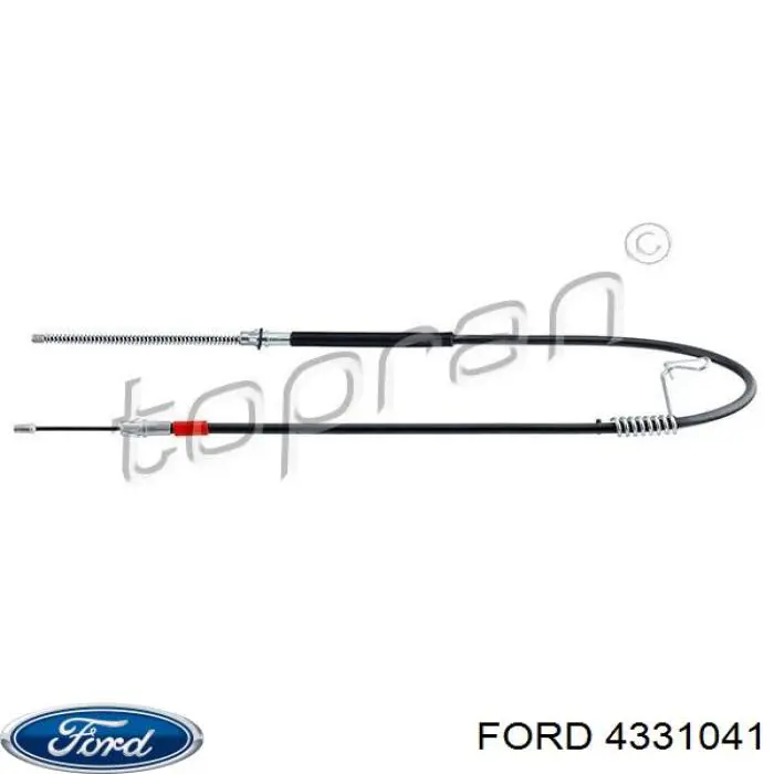 Задний правый трос ручника 4331041 Ford