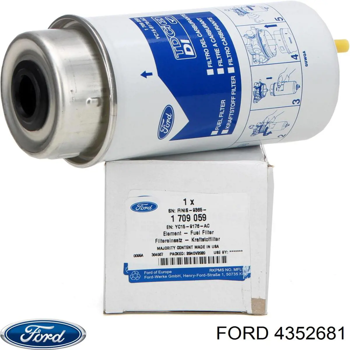 Фильтр топливный Ford 4352681