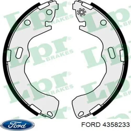 Задние барабанные колодки 4358233 Ford