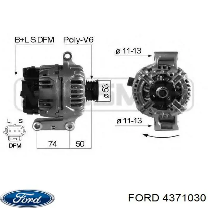 4371030 Ford генератор