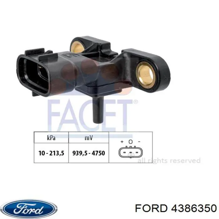 4386350 Ford sensor de pressão de supercompressão
