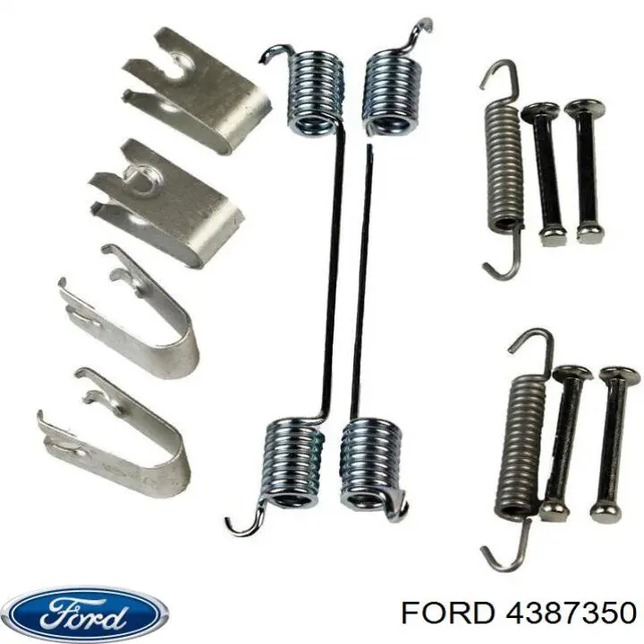Установочный комплект задних барабанных колодок Ford 4387350 цена, от 4.39 USD
