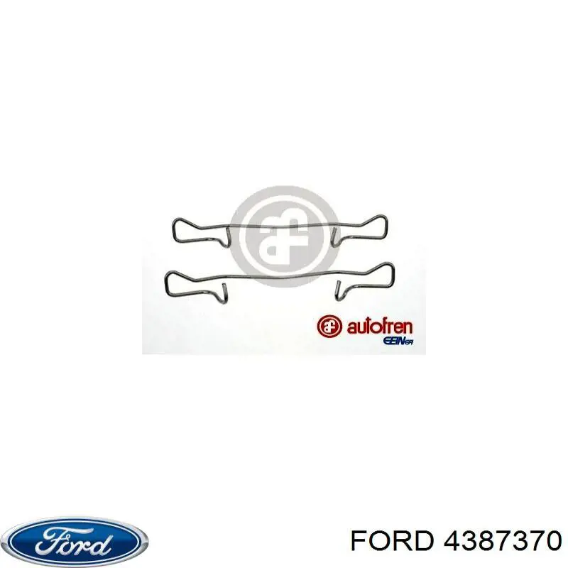 Купить 4387370 Ford Комплект пружинок крепления дисковых колодок задних