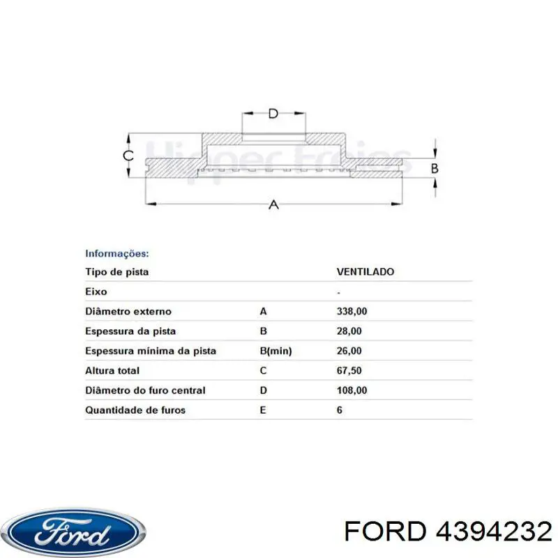 4394232 Ford Воздуховод (дефлектор) радиатора левый