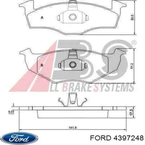 Купить 4397248 Ford Шланг отопителя обратка