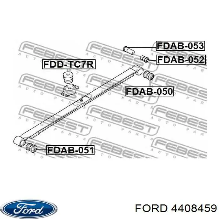 4408459 Ford сайлентблок серьги рессоры