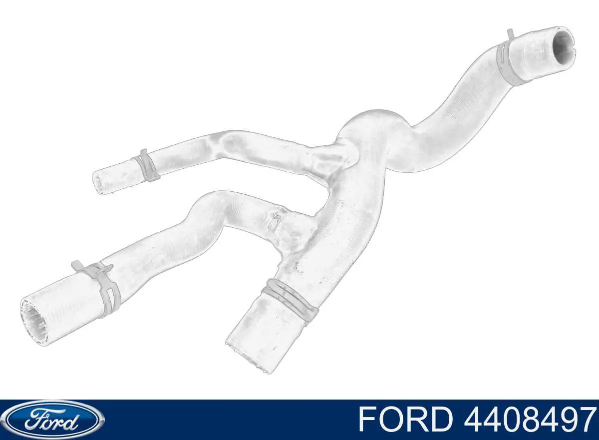 4408497 Ford Патрубок радиатора охлаждения нижний