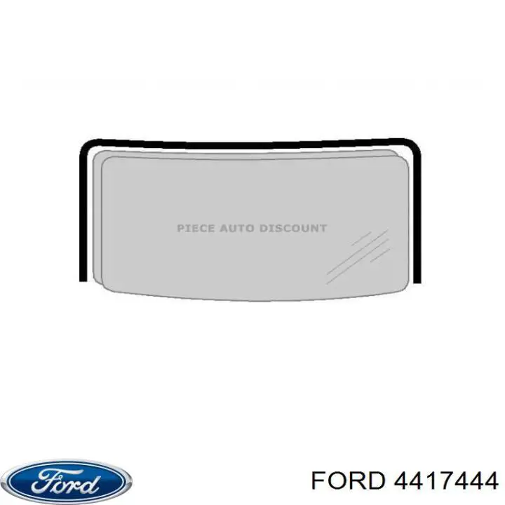 4376473 Ford молдинг лобового стекла