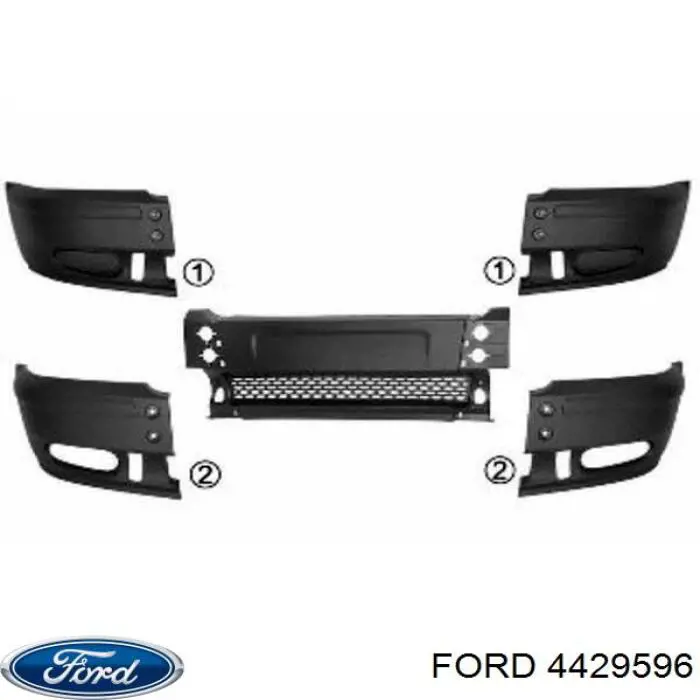 Бампер передний, центральная часть Ford 4429596 цена, от 14.23 USD