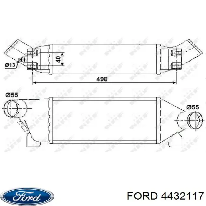 Купить 4432117 Ford Интеркулер