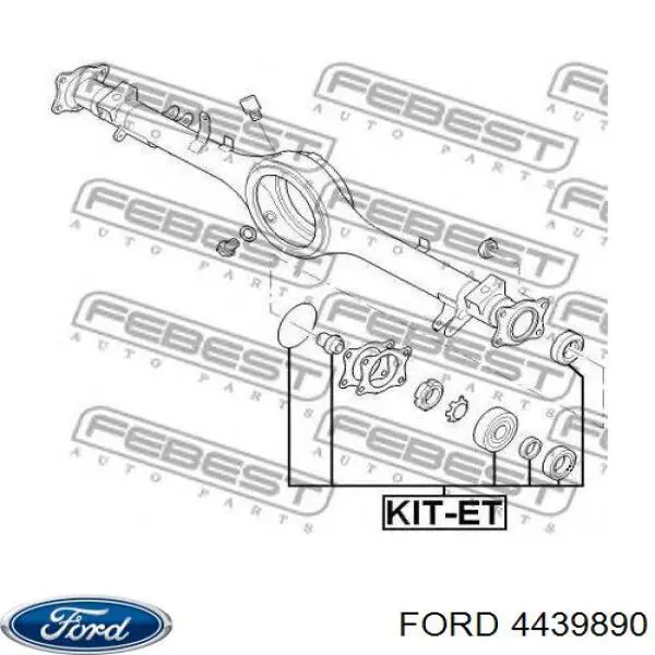 Подшипник задней ступицы 4439890 Ford