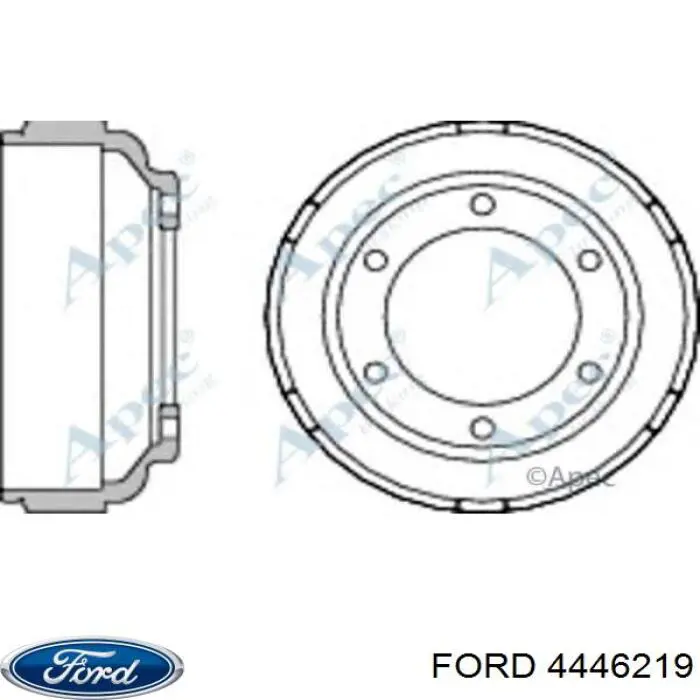 Барабан тормозной задний Ford 4446219 цена, от 47.30 USD