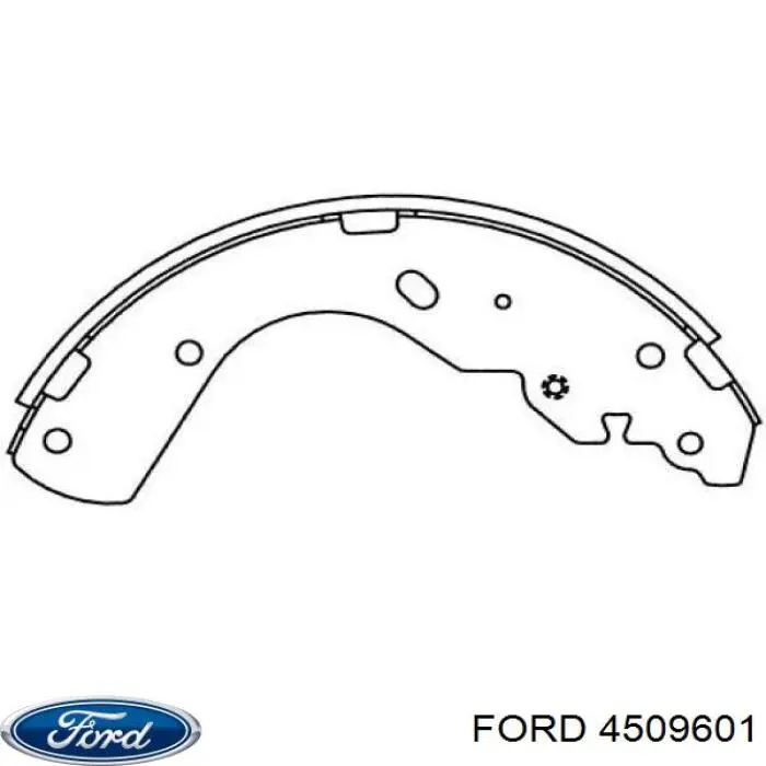 Задние барабанные колодки 4509601 Ford