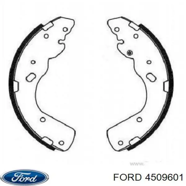 Купить 4509601 Ford Задние барабанные тормозные колодки