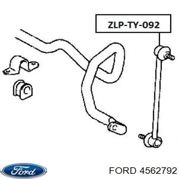 4562792 Ford Стойка переднего стабилизатора