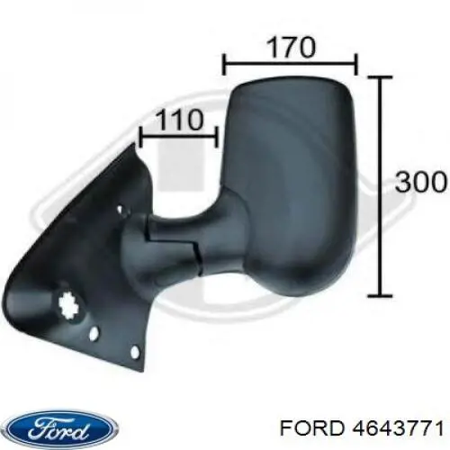 Купить 4643994 Ford Наружное зеркало левое