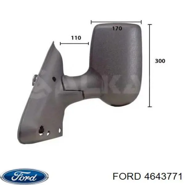 Зеркало заднего вида, левое Ford 4643771 цена, от 51.63 USD