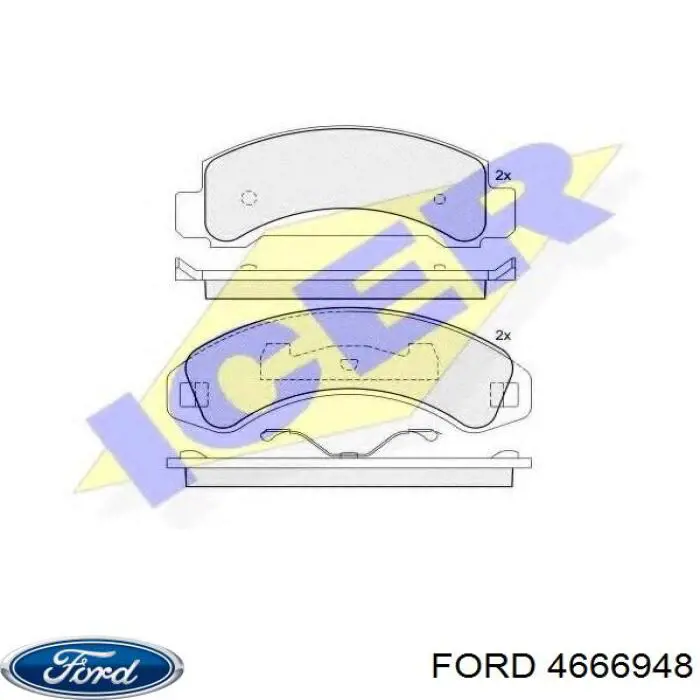 4666948 Ford Колодки передние