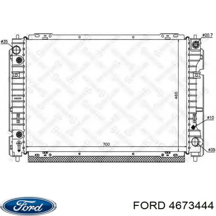 4560159 Ford радиатор