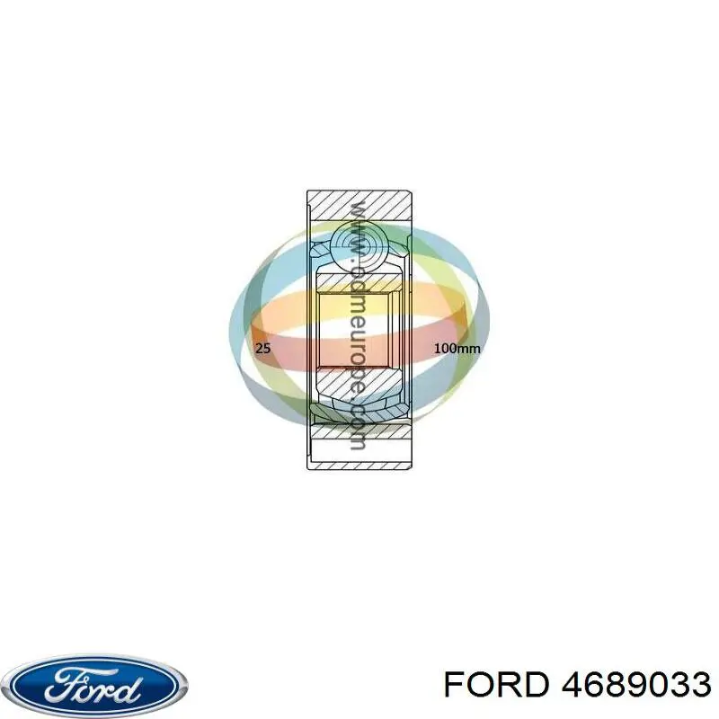 Вал карданный к переднему мосту Ford 4689033 цена, от 124.93 USD