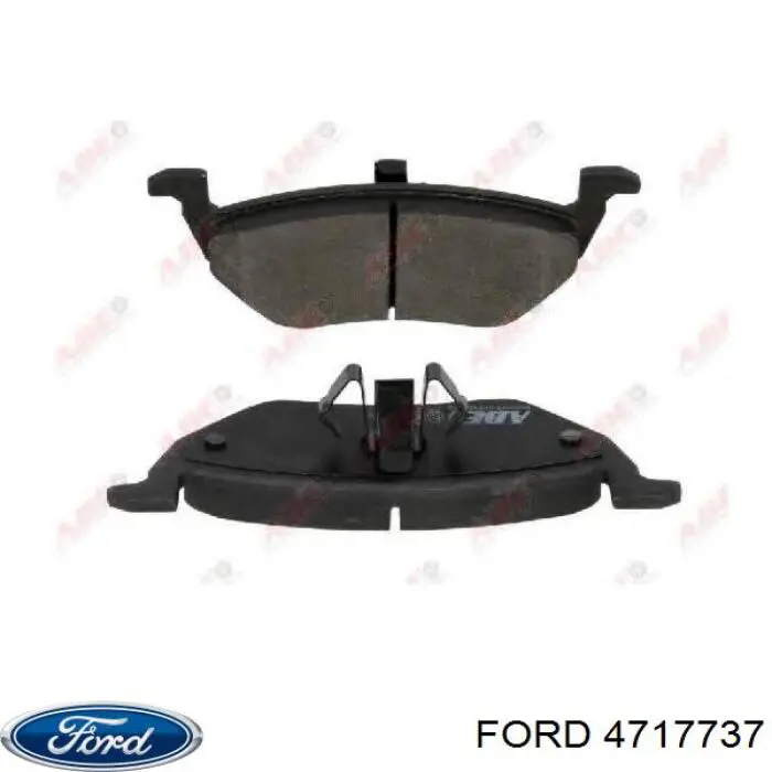 Задние тормозные колодки 4717737 Ford