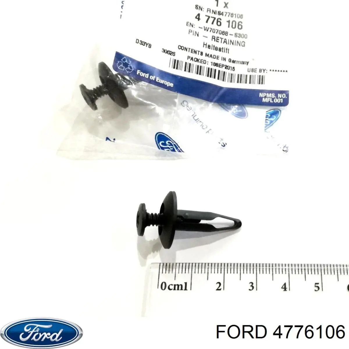 4776106 Ford Клип крепления подкрылка переднего крыла
