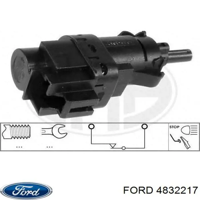 Interruptor Luz De Freno 4832217 Ford