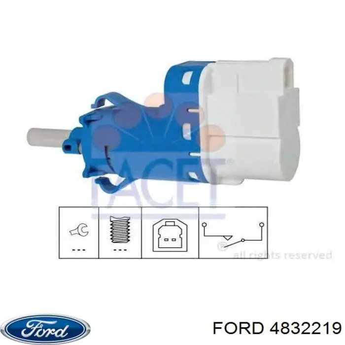 Купить 4832219 Ford Лягушка стоп сигнала