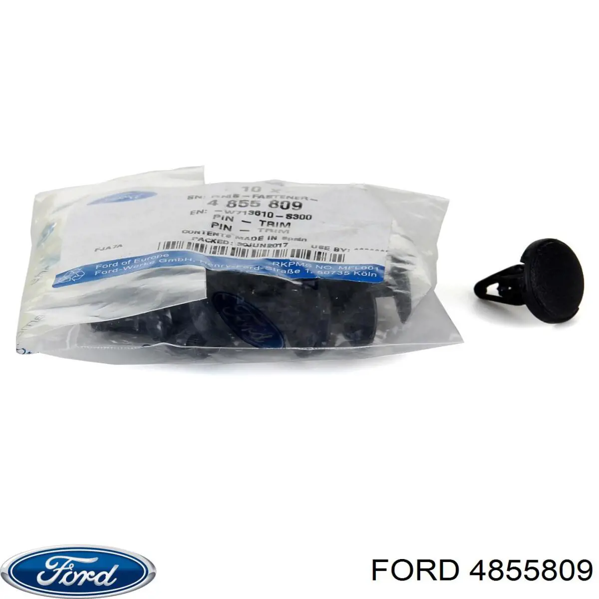 Пистон крепления переднего бампера 4855809 Ford