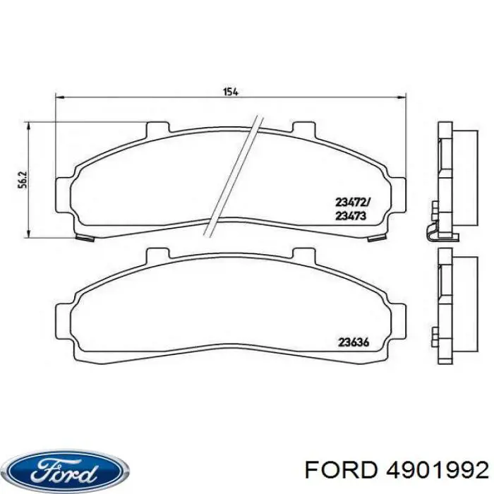 Колодки Ford 4901992 цена, от 29.32 USD