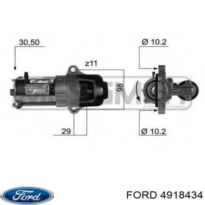 4918434 Ford стартер