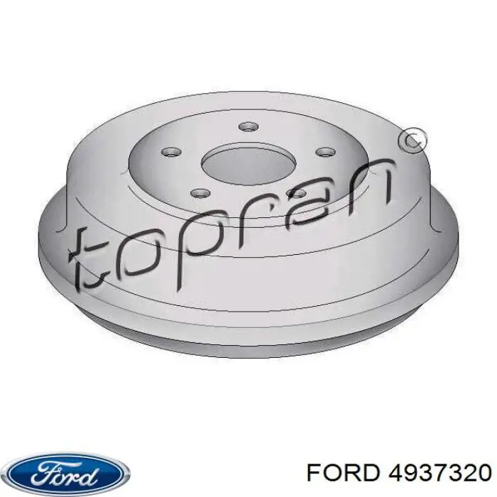 Тормозной барабан 4937320 Ford