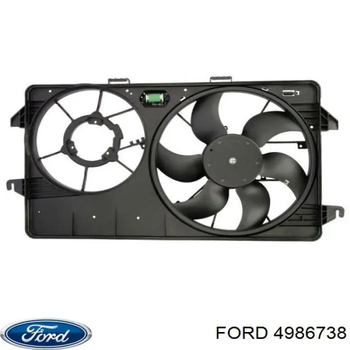Диффузор радиатора охлаждения в сборе с мотором и крыльчаткой Ford 4986738 цена, от 76.89 USD
